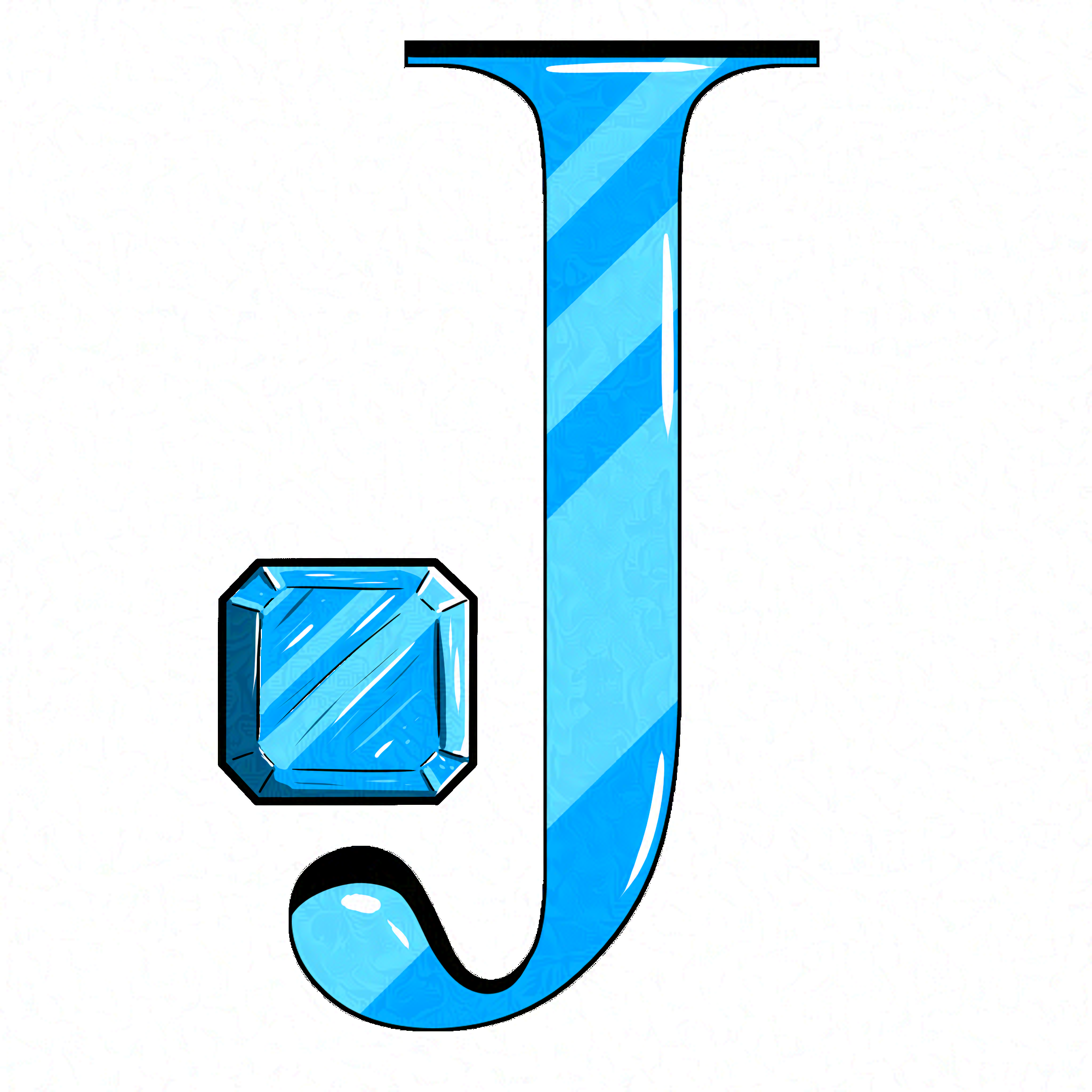 A sapphire jack icon.